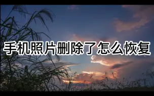 Descargar video: 手机照片删除了怎么恢复