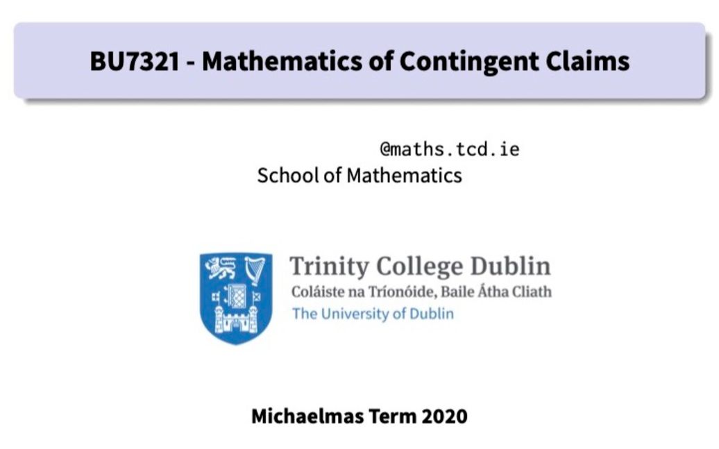 Mathematics of contingent claims 概率论、统计学、蒙特卡洛模拟、random walk、martingale、金融数学、风险管理哔哩哔哩bilibili