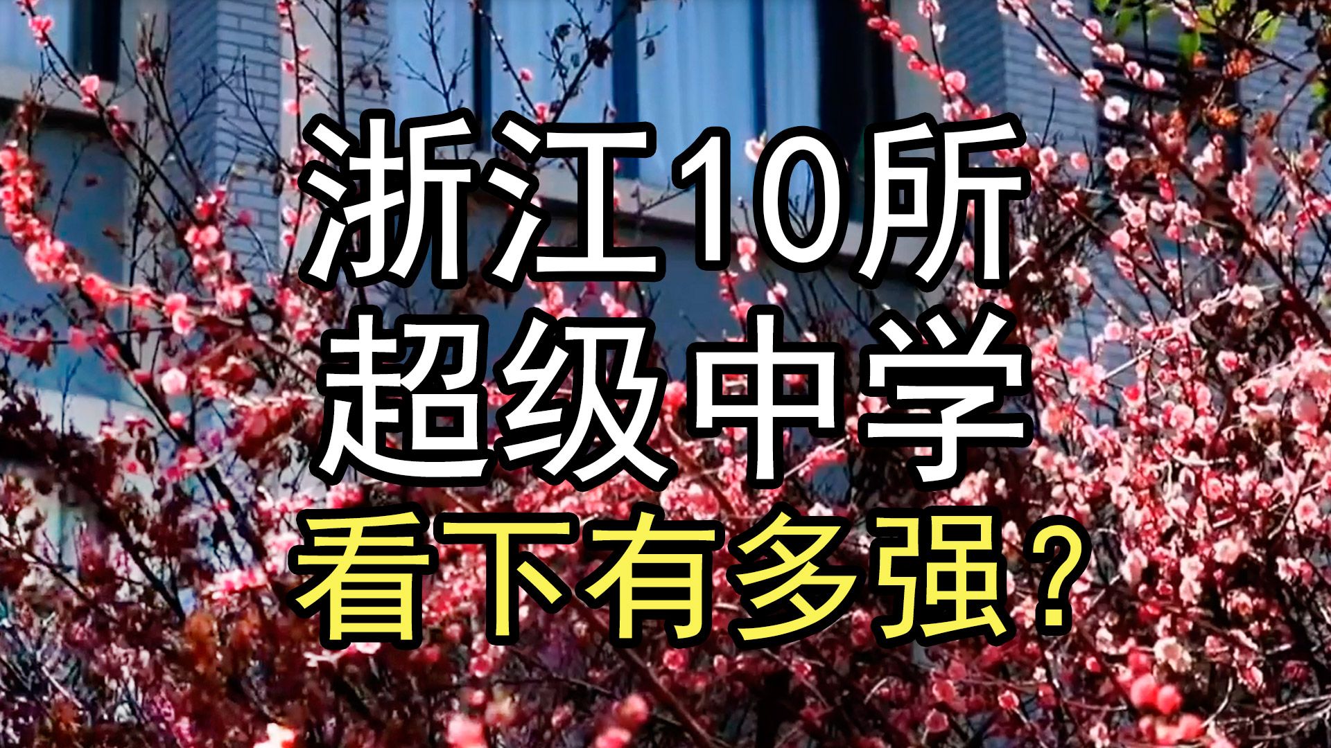 盘点浙江10所超级中学,看下有多强?哔哩哔哩bilibili