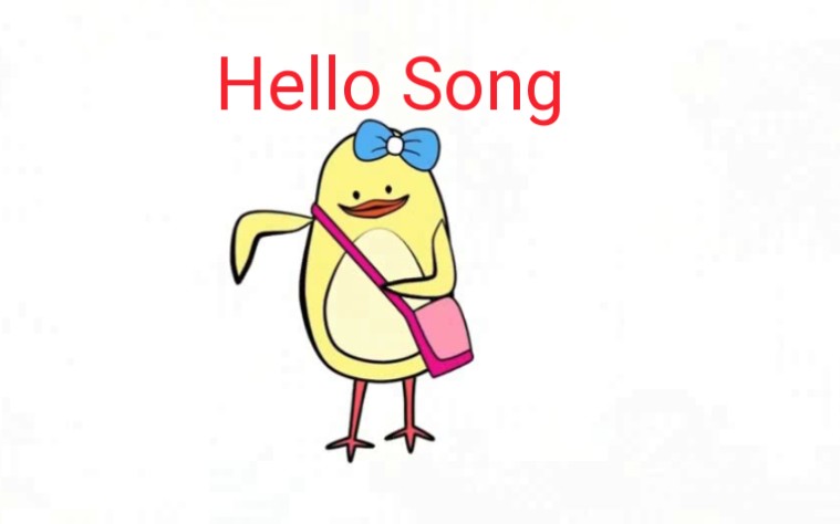 [图]《Hello Song》"中英字幕 "上学早安问候歌 节奏欢快 小朋友的最爱