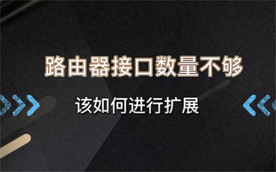 【百哥讲网络】路由器接口数量不够,该如何进行扩展?哔哩哔哩bilibili