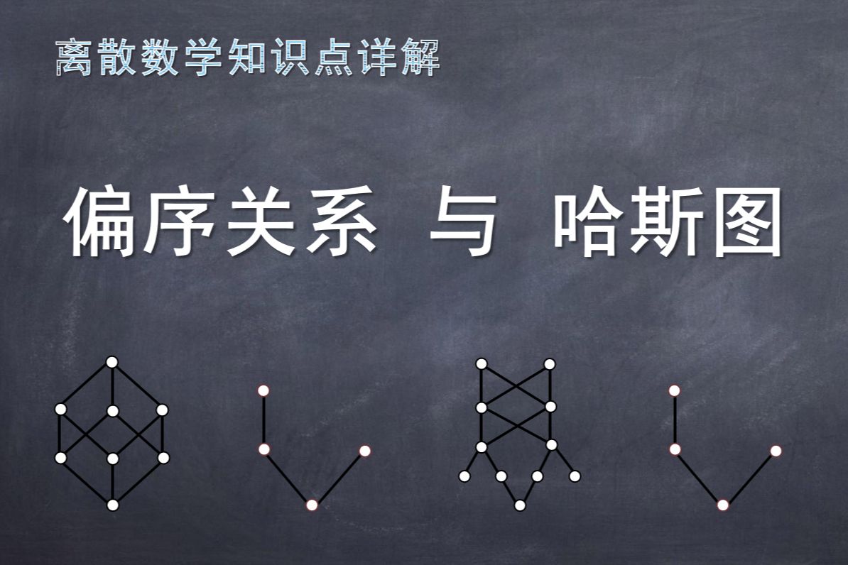 《离散数学》知识点详解:偏序关系与哈斯图哔哩哔哩bilibili