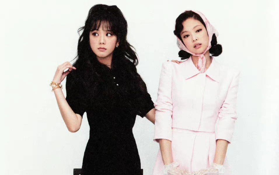 【blackpink】很久未见的复古风呀!珍妮和智秀超强的时尚消化能力