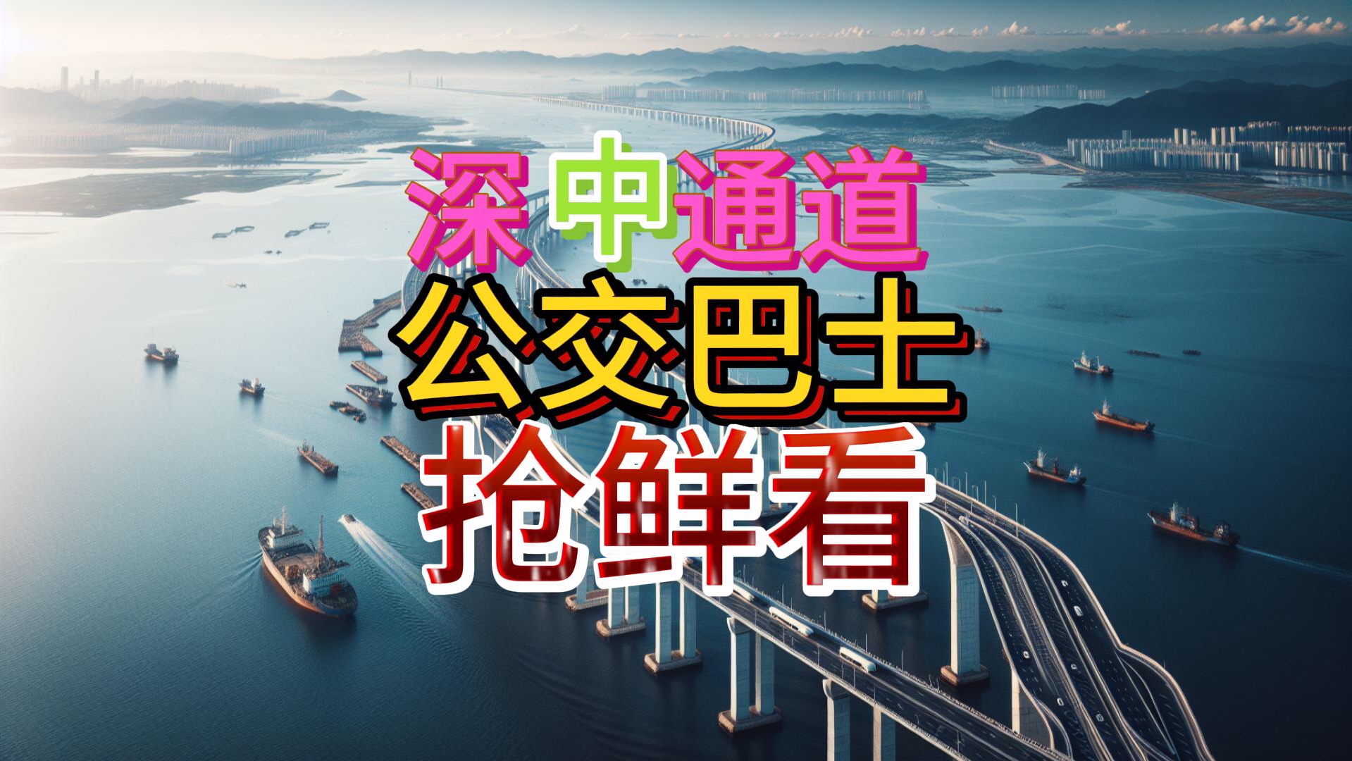 深中通道公交巴士抢先看,7月1号去中山吃美食.6月30号深中通道开通试运行哔哩哔哩bilibili