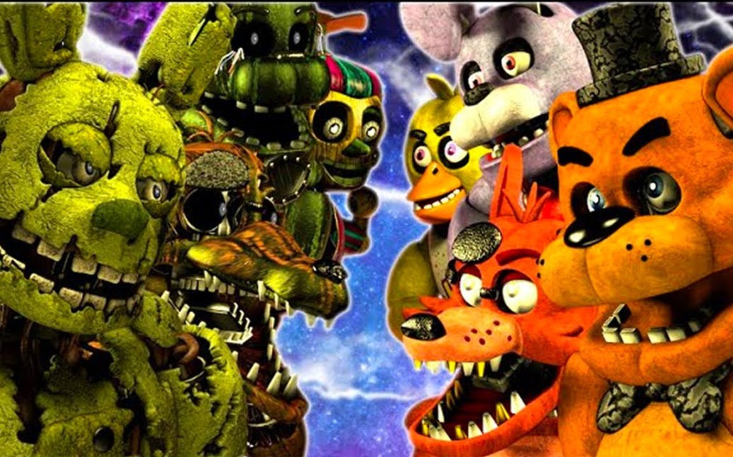 [图][FNAF SFM]幻影组 vs 一代四人组