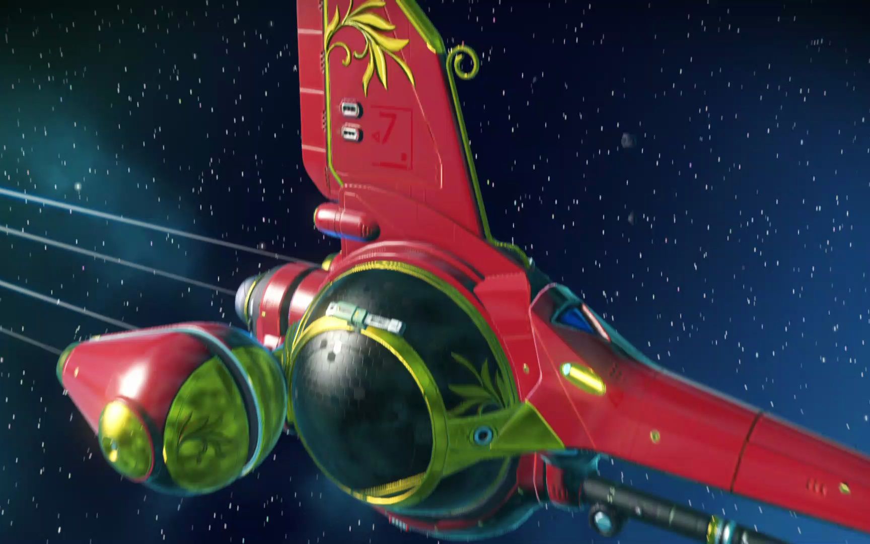 无人深空,红色三喷异星