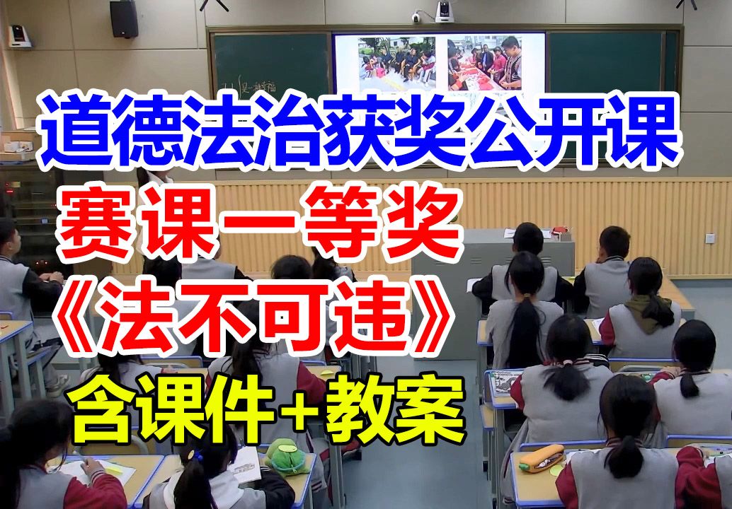 《法不可违》【公开课】初中道德与法治优质课 八年级上册【赛课一等奖】杨老师含课件教案哔哩哔哩bilibili