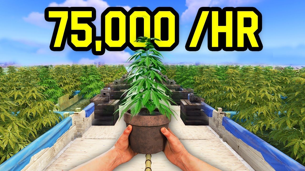 rust腐蚀 - 独狼建种植房种了100w的布是种什么体验