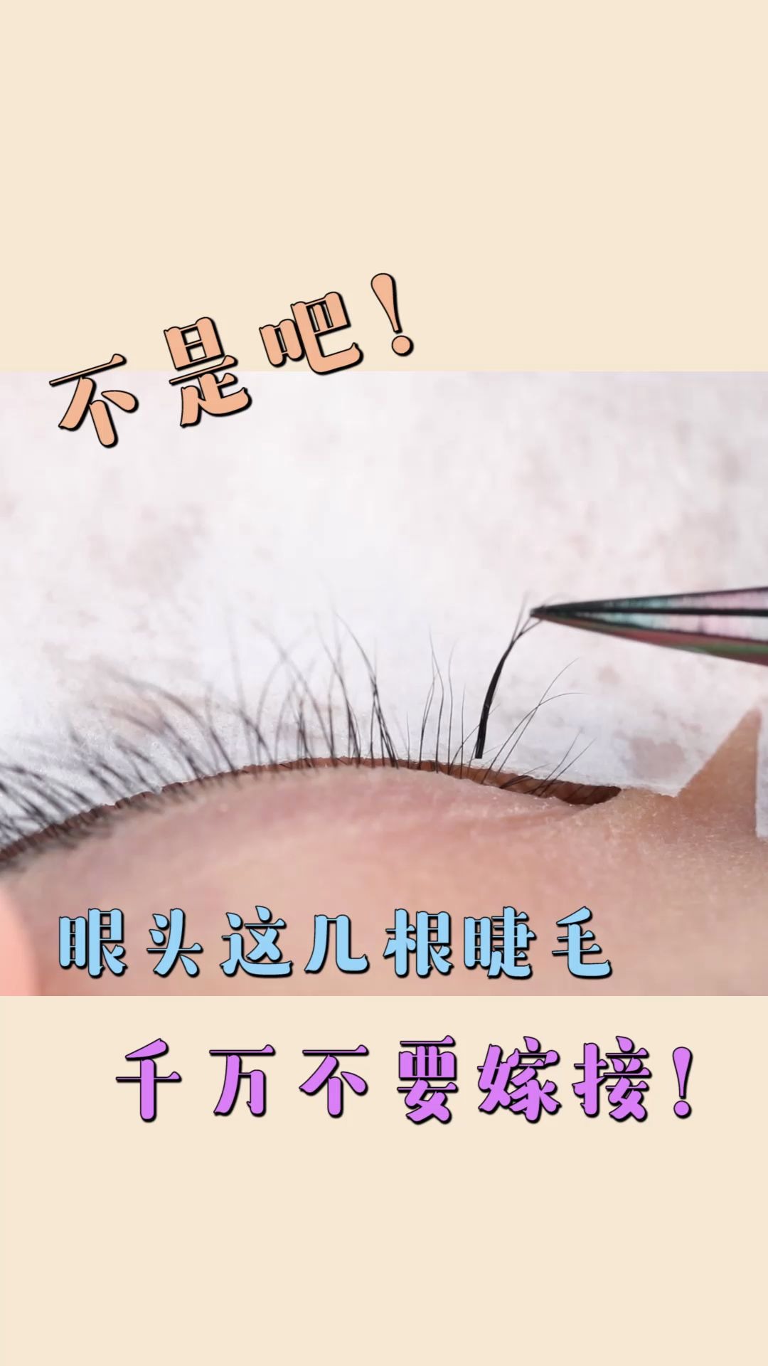 【美睫师必看】美睫师常犯的错误!这几根睫毛千万别接!哔哩哔哩bilibili