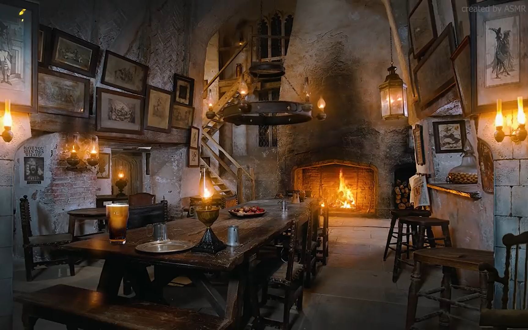 哈利波特白噪音|破釜酒吧和二楼客房|leaky cauldron