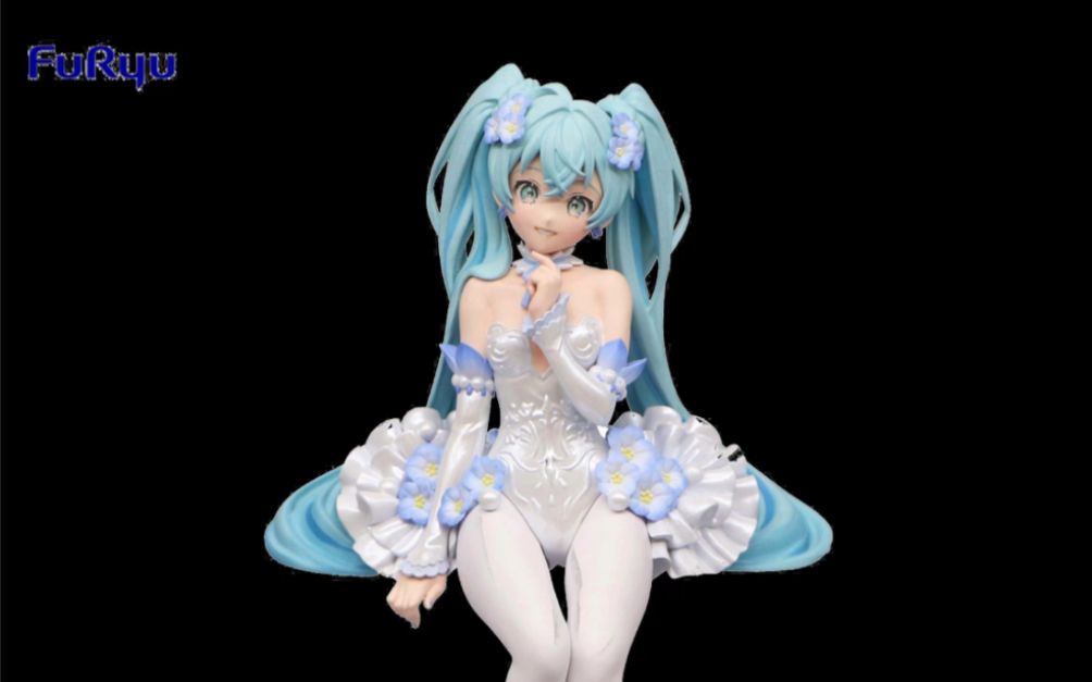 初音未来粉蝶花精灵手办