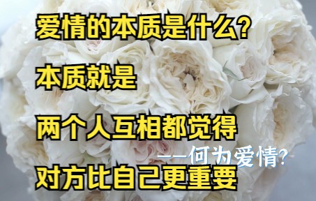 [图]爱情的本质是什么？本质就是两个人互相都觉得对方比自己更重要