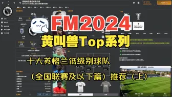 下载视频: 【FM2024大盘点】10大游戏性较高的英格兰低级别联赛（全国联赛及以下）球队（上）