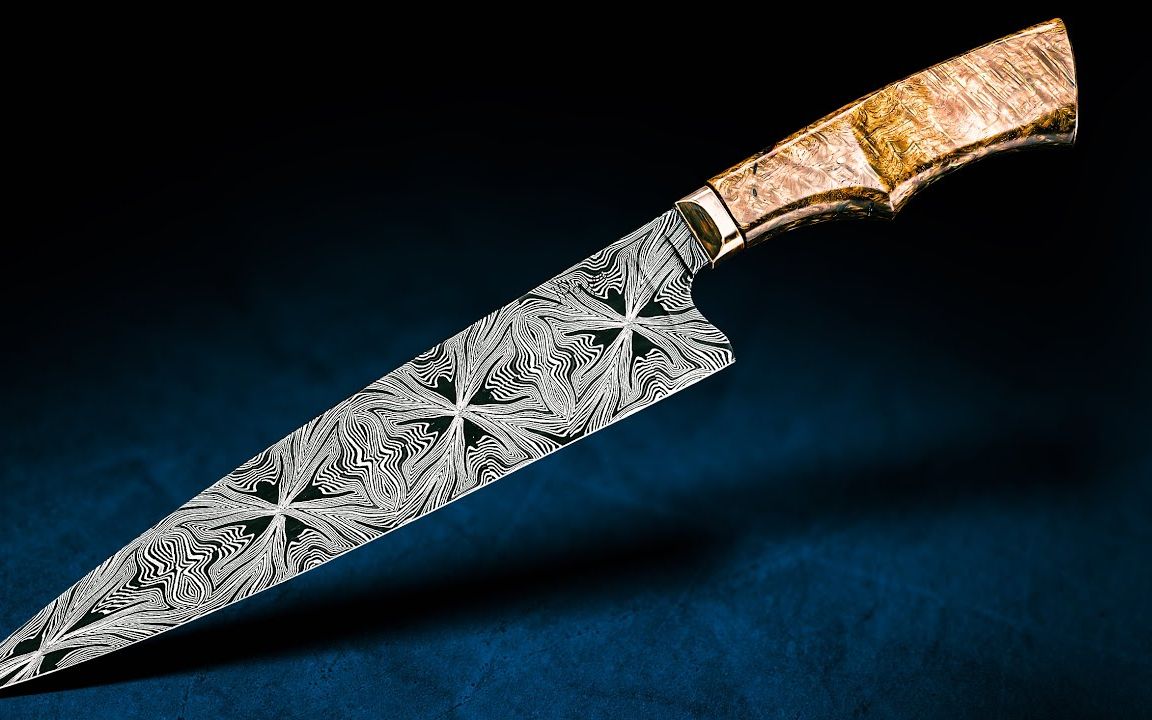 【kyle royer】罗耶爸爸新作 大马士革厨刀锻造全程