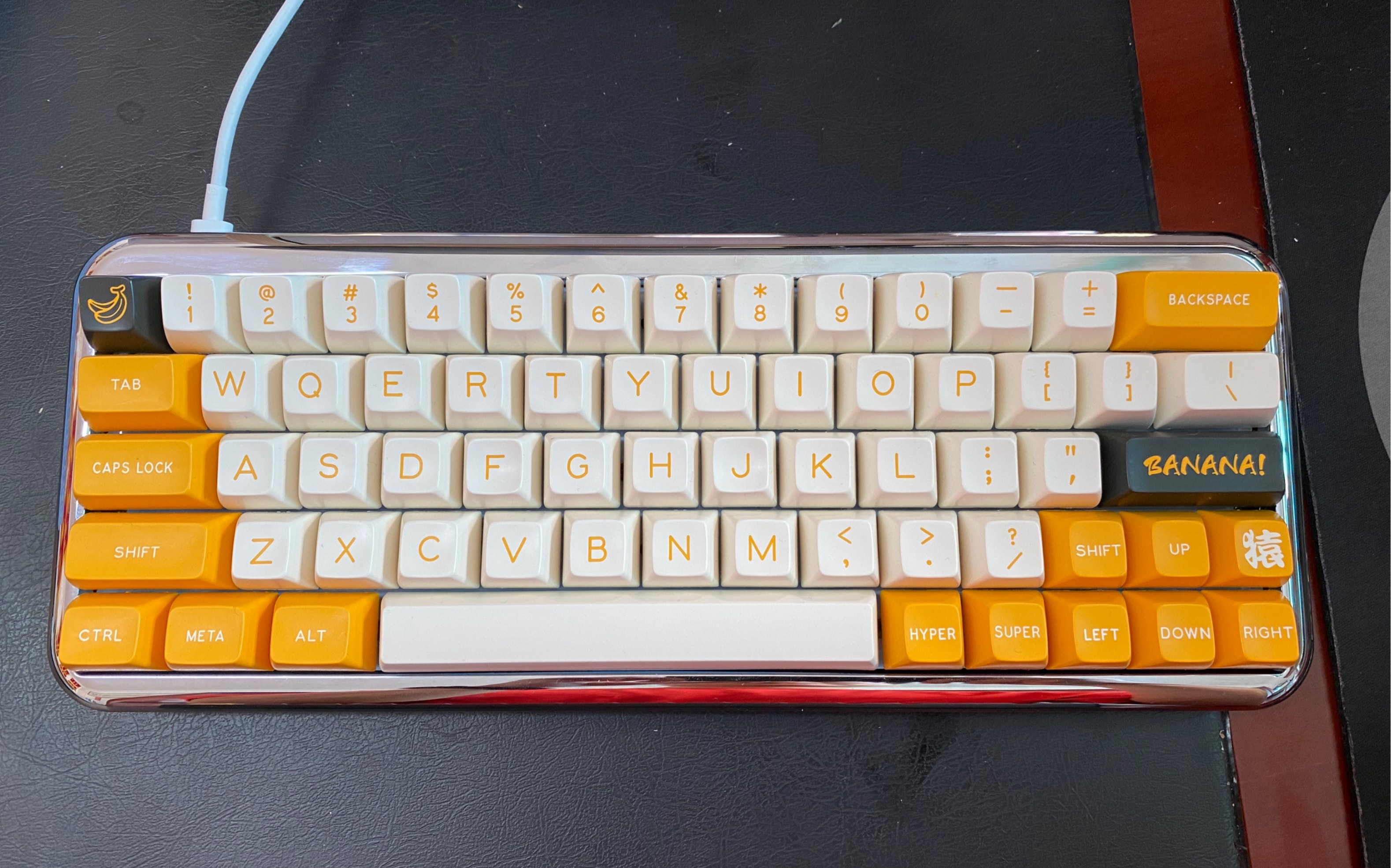 sp sa键帽 佳达隆乳壳g黄 mojo60黄铜 客制化键盘