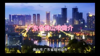 Download Video: 广东省佛山市简介