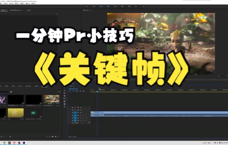 一分钟Pr小技巧|关键帧哔哩哔哩bilibili