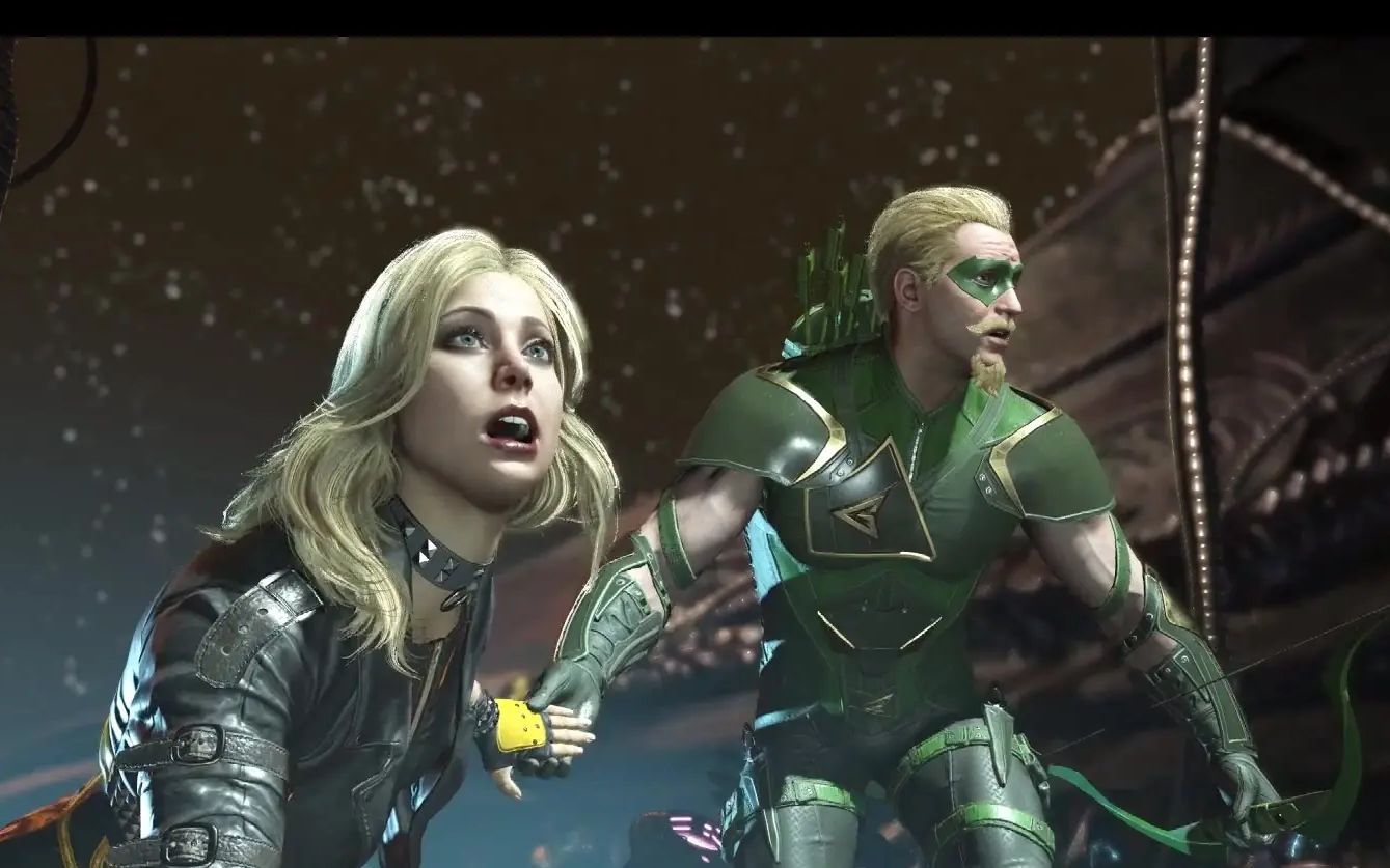 不义联盟2第三章:绿箭侠与金丝雀夫妻打完小怪怒送boss