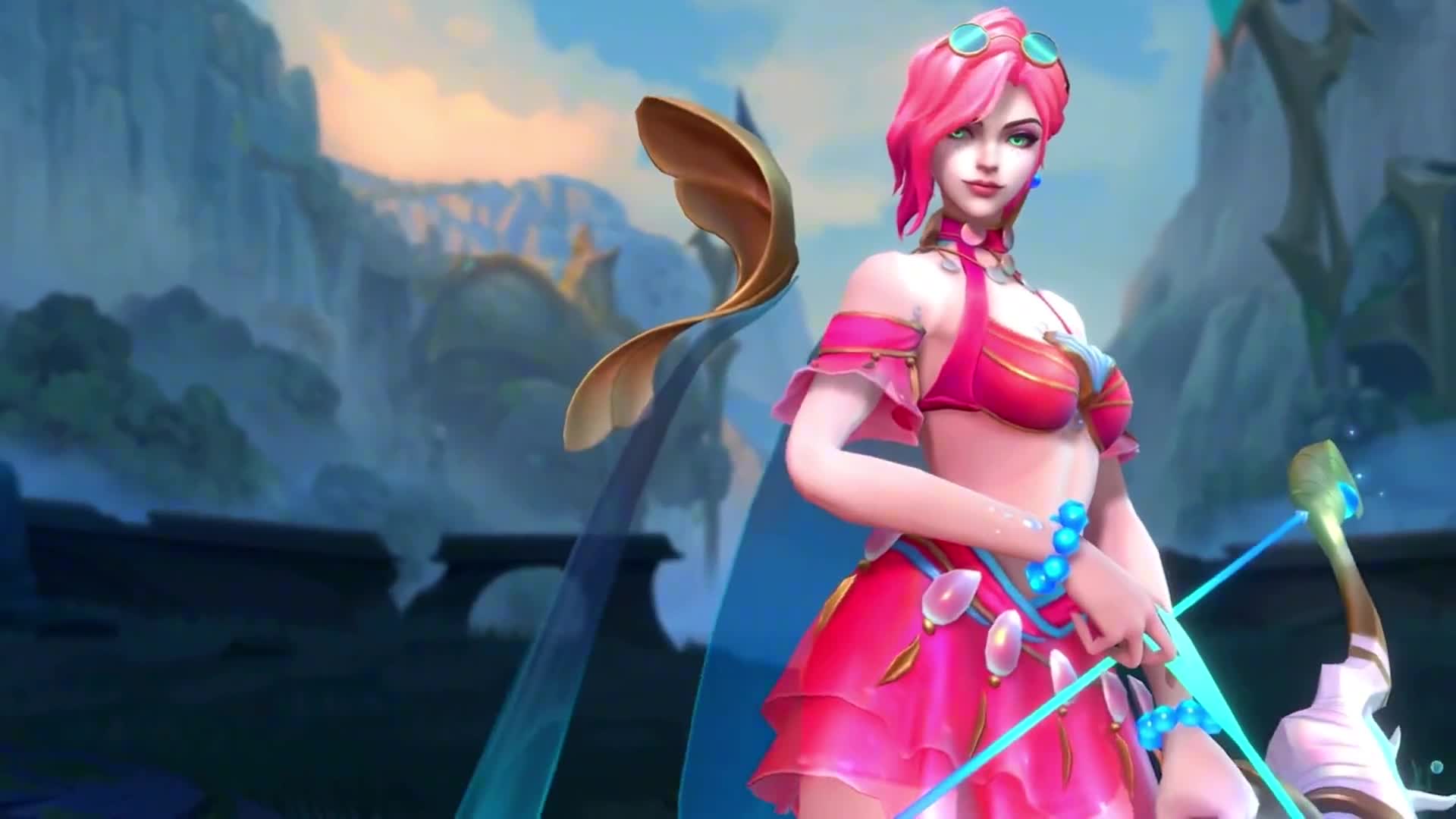 【海之歌 艾希】皮肤特效抢先看,局外建模也太美了!