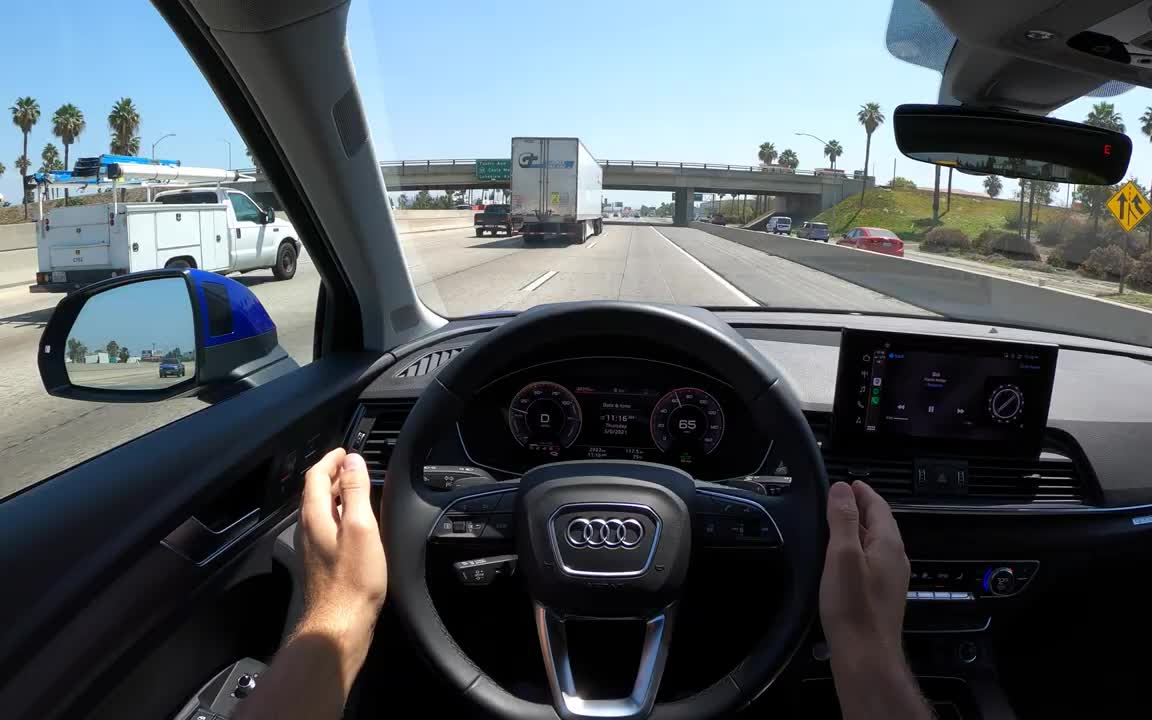 第一视角奥迪q555ehybrid试驾