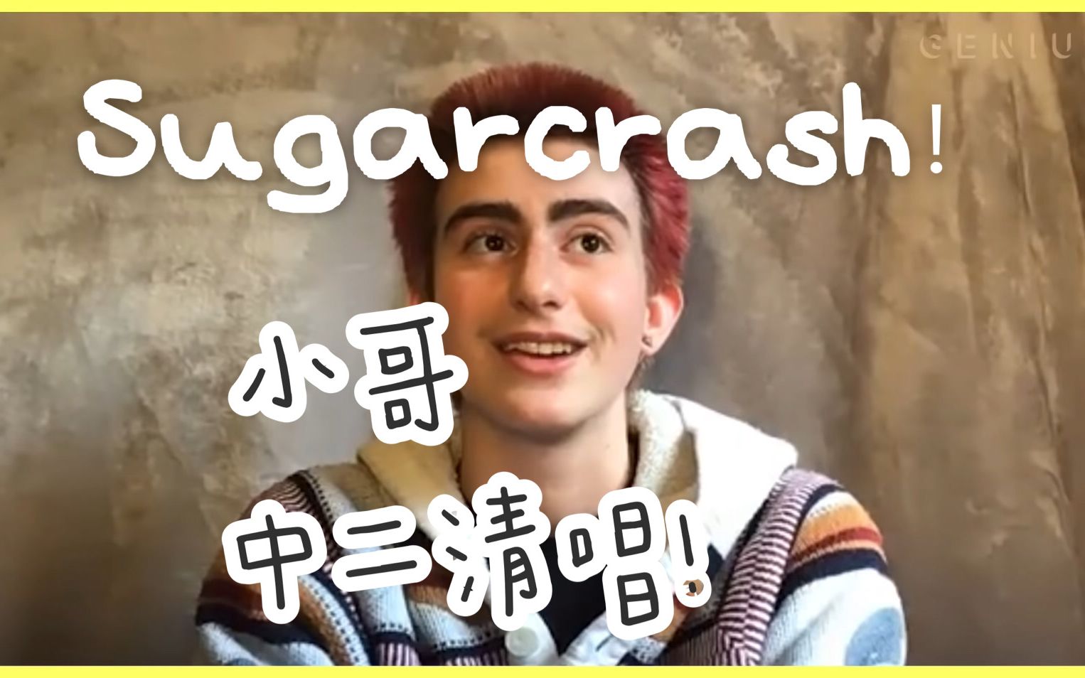 [图]【SugarCrash!】来自ElyOtto小哥Tiktok热门歌曲的中二清唱+歌词解说