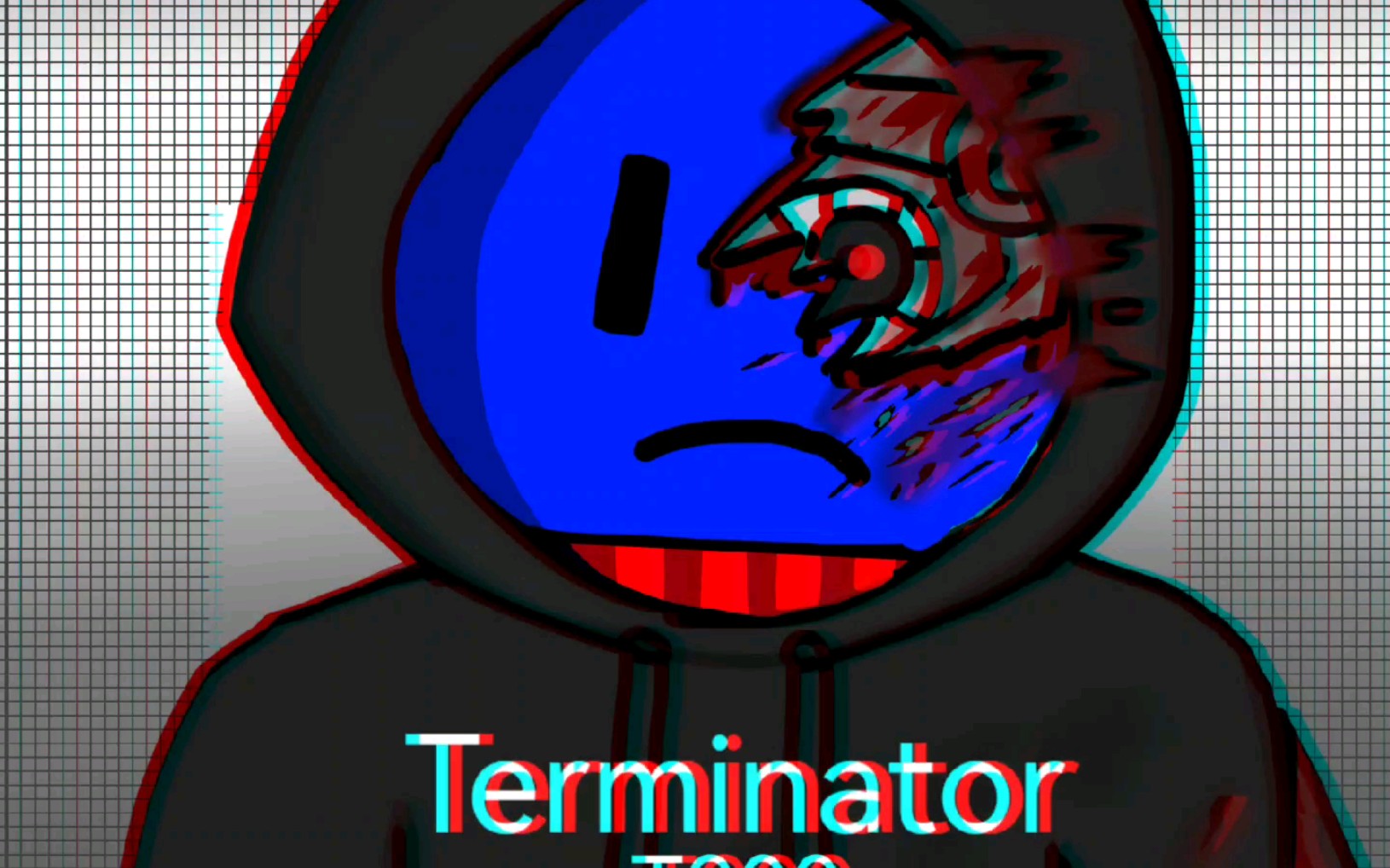 终结者t800扫兴客(我画画时的精神状态)