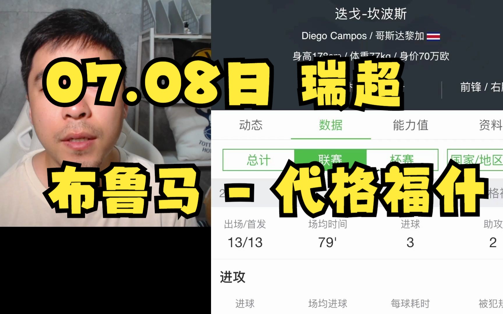 瑞典超:布鲁马波卡纳vs代格福什,客队有变动需要注意!哔哩哔哩bilibili