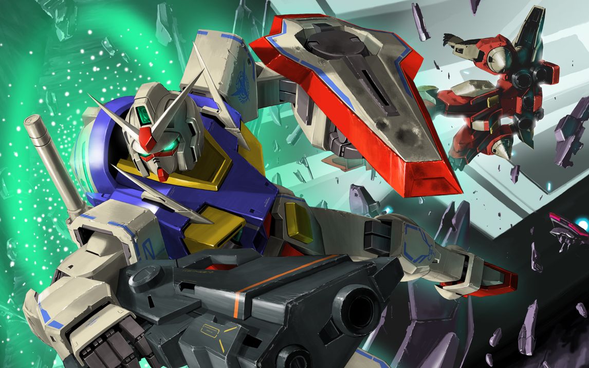 敢达ol红锁和全装甲o高达实战