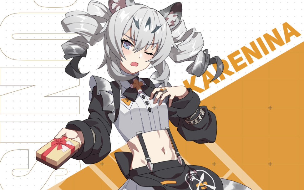 【战双】卡列尼娜新皮肤-雪豹之契,待机动作(欣赏自用)