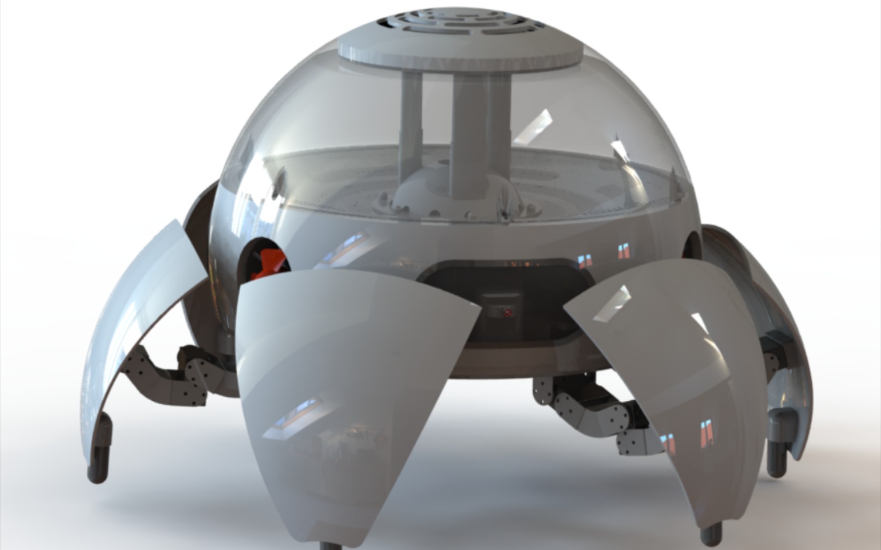 作品2(六足两栖球型机器人)_哔哩哔哩 (゜-゜)つロ 干杯~-bilibili