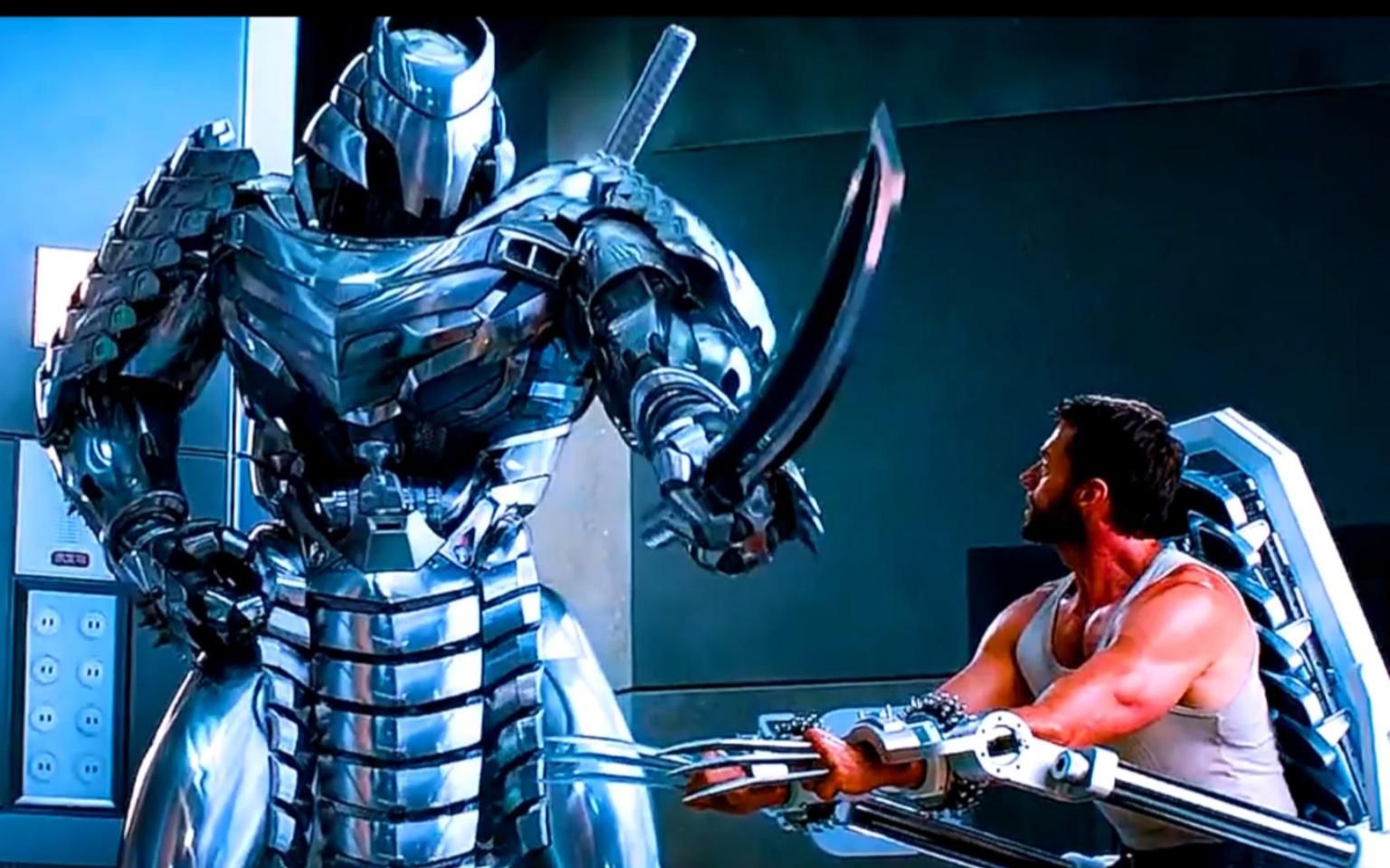 机甲武士提着40米大刀,挑战金刚狼!