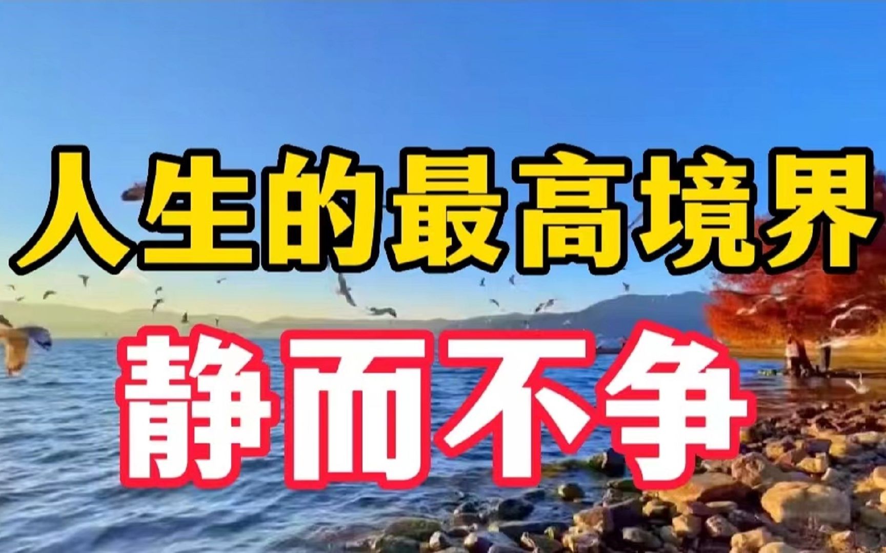 心有山海,静而不争,是人生最高的境界,越早知道越有福气