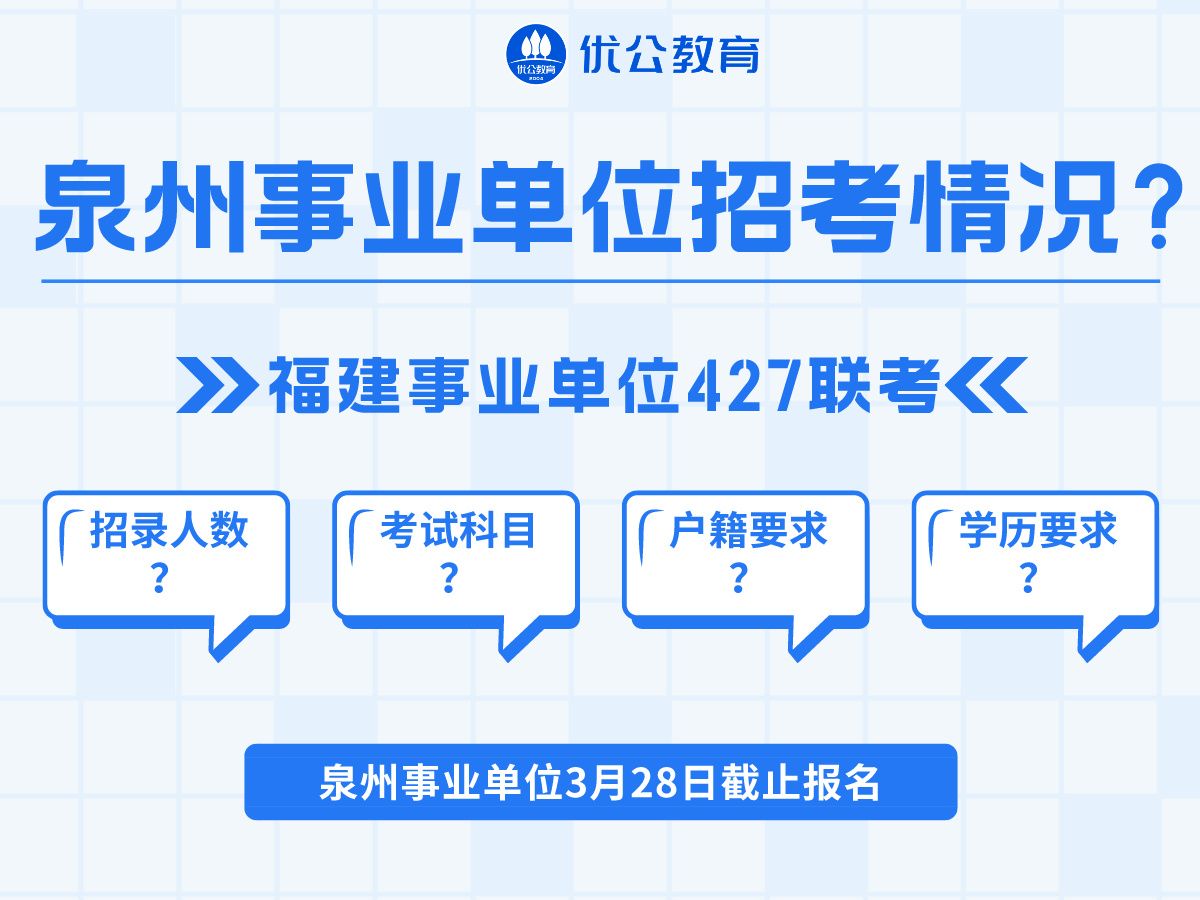 【福建事业单位427联考】泉州事业单位招考情况!共招录1822人!首次考综A!哔哩哔哩bilibili