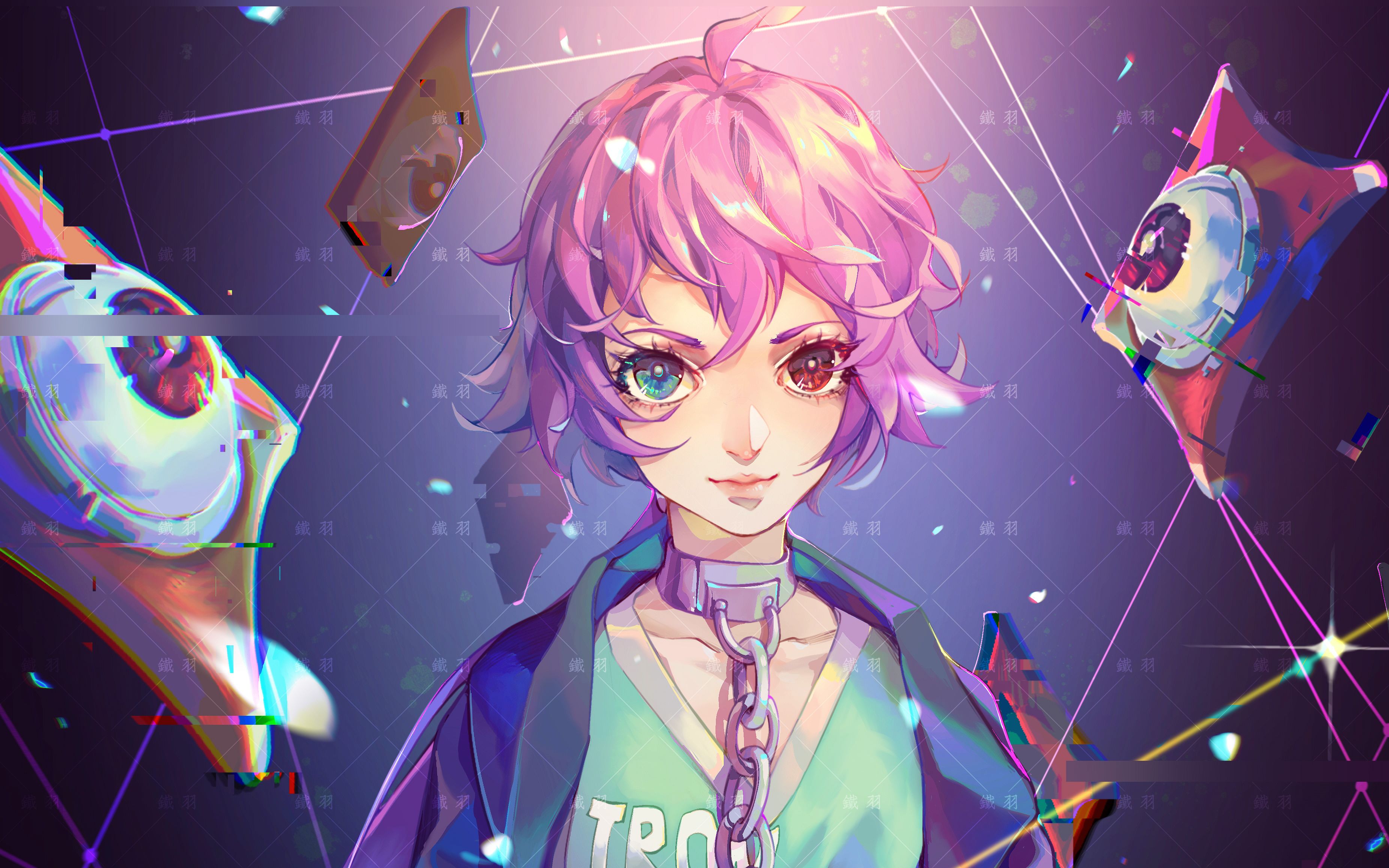 【procreate】试试二次元的蒸汽波吧~_哔哩哔哩_bilibili