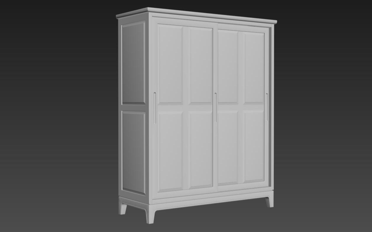 105中式衣柜建模教程