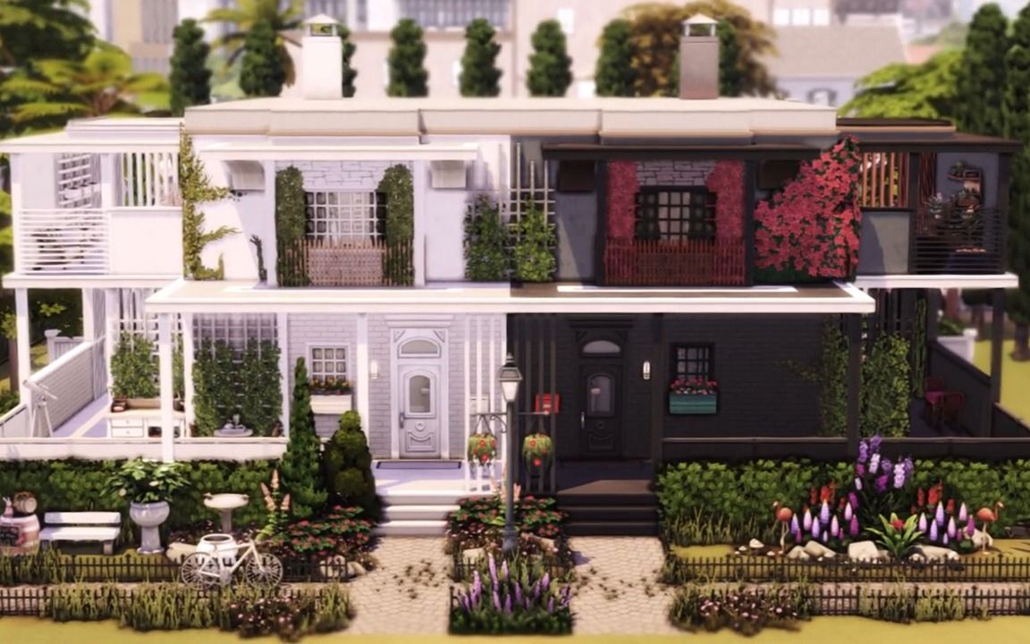 [图]THE SIMS 4速建||搬运5Opposite Aesthetic Townhouses 【noCC 】 by Enikő Balogh