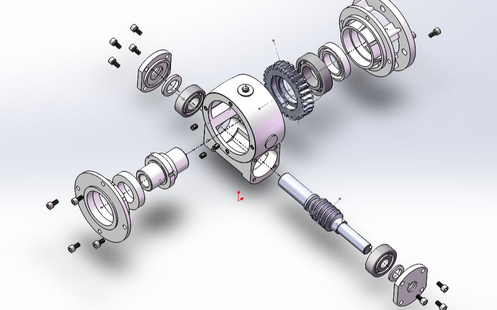 活动  涡轮减速器爆炸视图