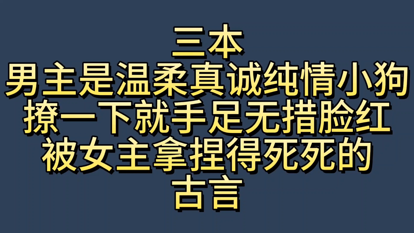 [图]【bg推文纯情男主古言】三本男主温柔真诚又纯情，被女主狠狠拿捏的古言