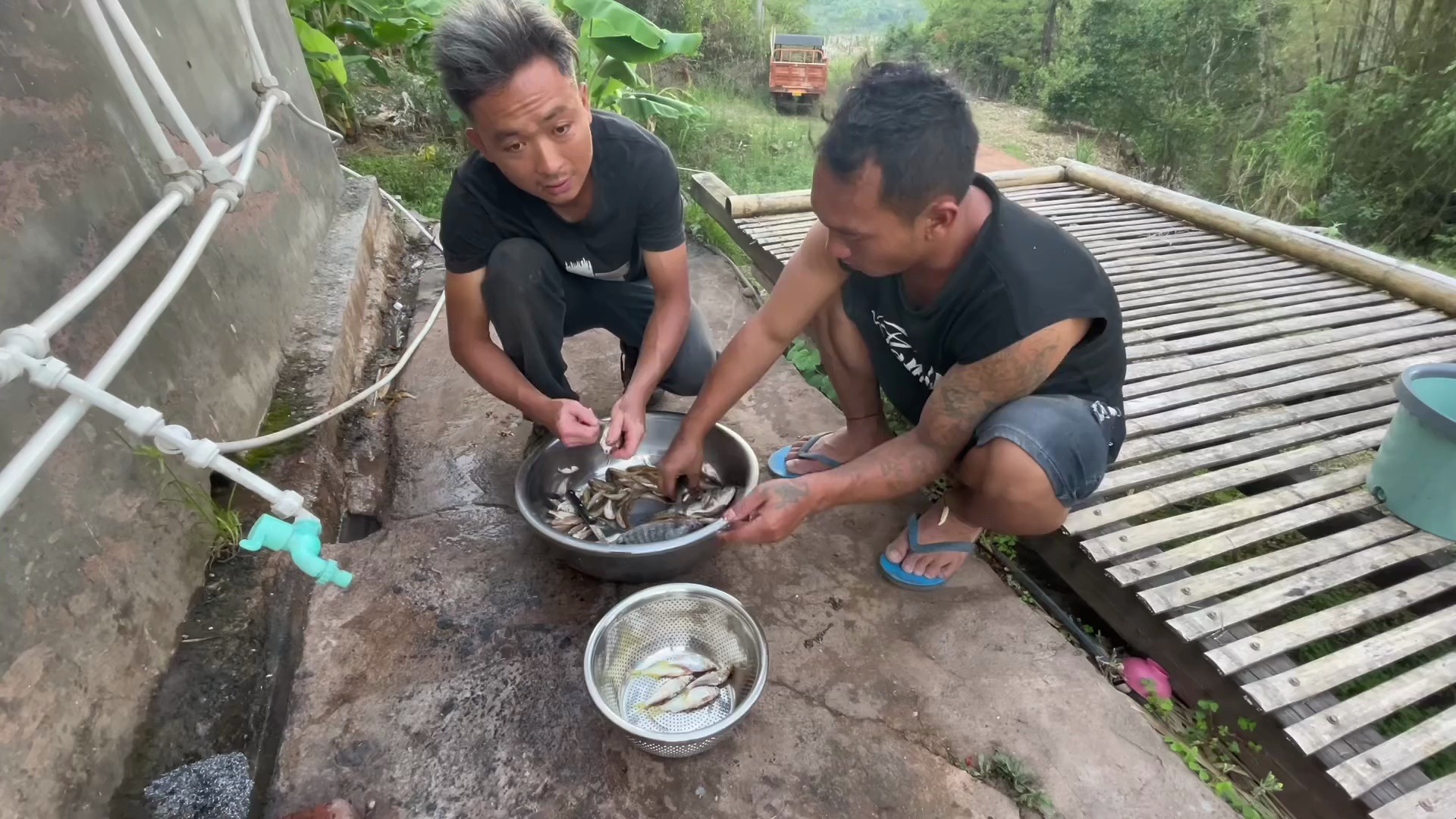 云南酸笋臭菜煮鱼! 早上干活,下午约起好兄弟下河捕鱼,煮一锅云南酸笋臭菜鱼,这就是自由却充实的农村生活!哔哩哔哩bilibili