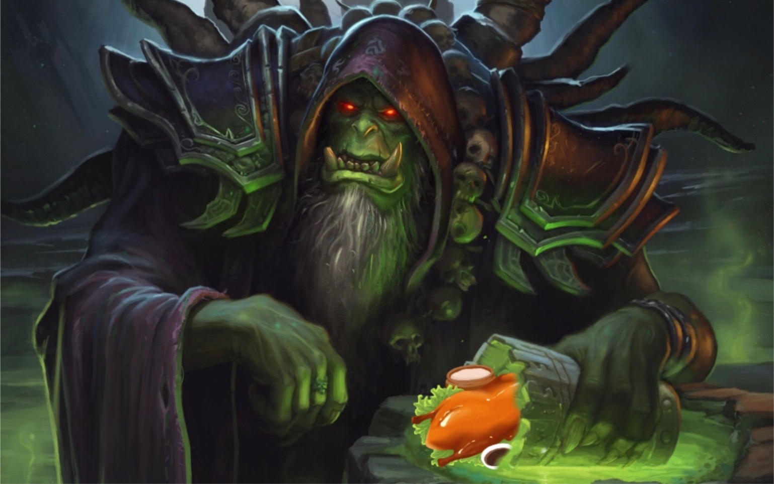 您的邪能鸡小胸好了@古尔丹