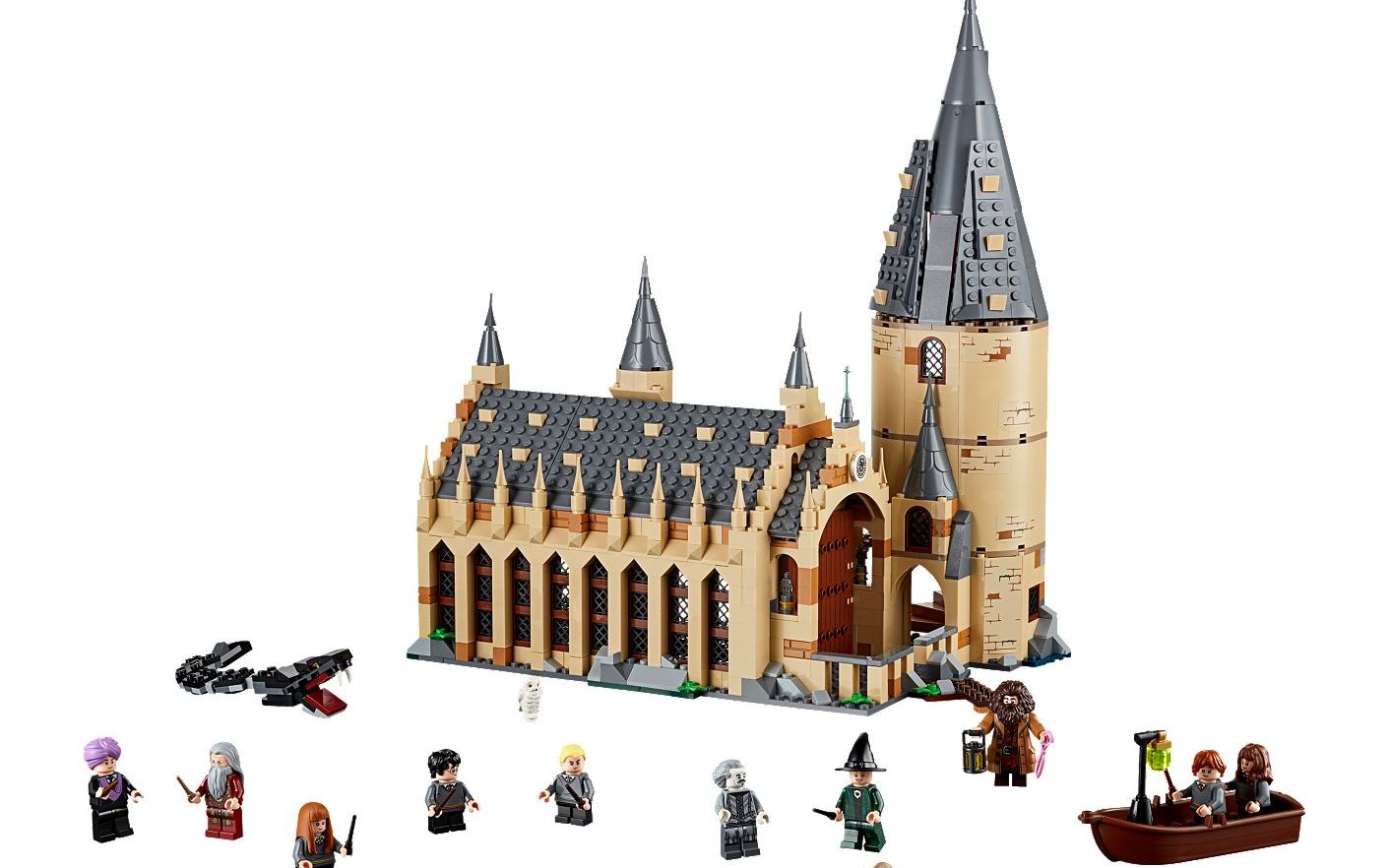 乐高lego75954哈利波特霍格沃茨城堡拼搭搬砖视频