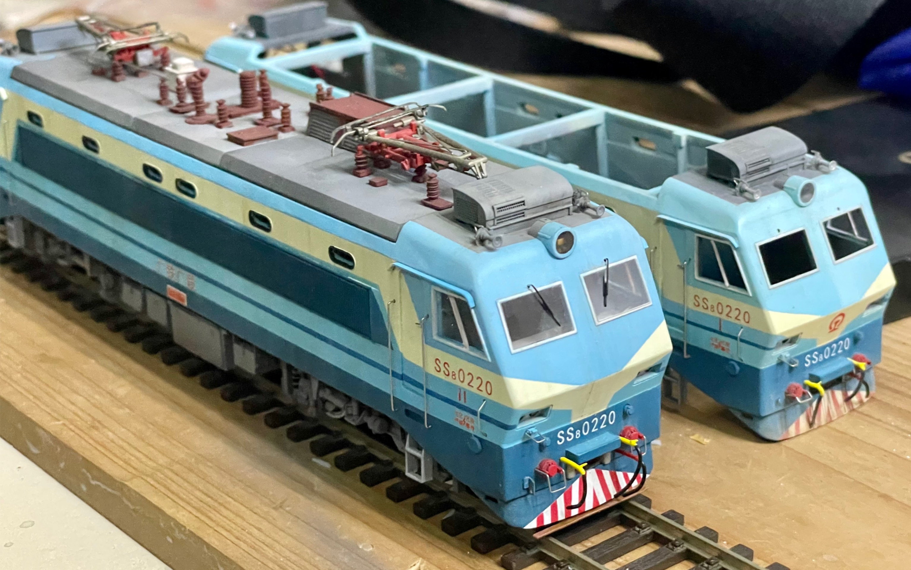 scalearmor ho比例 韶山8型电力机车模型 试车