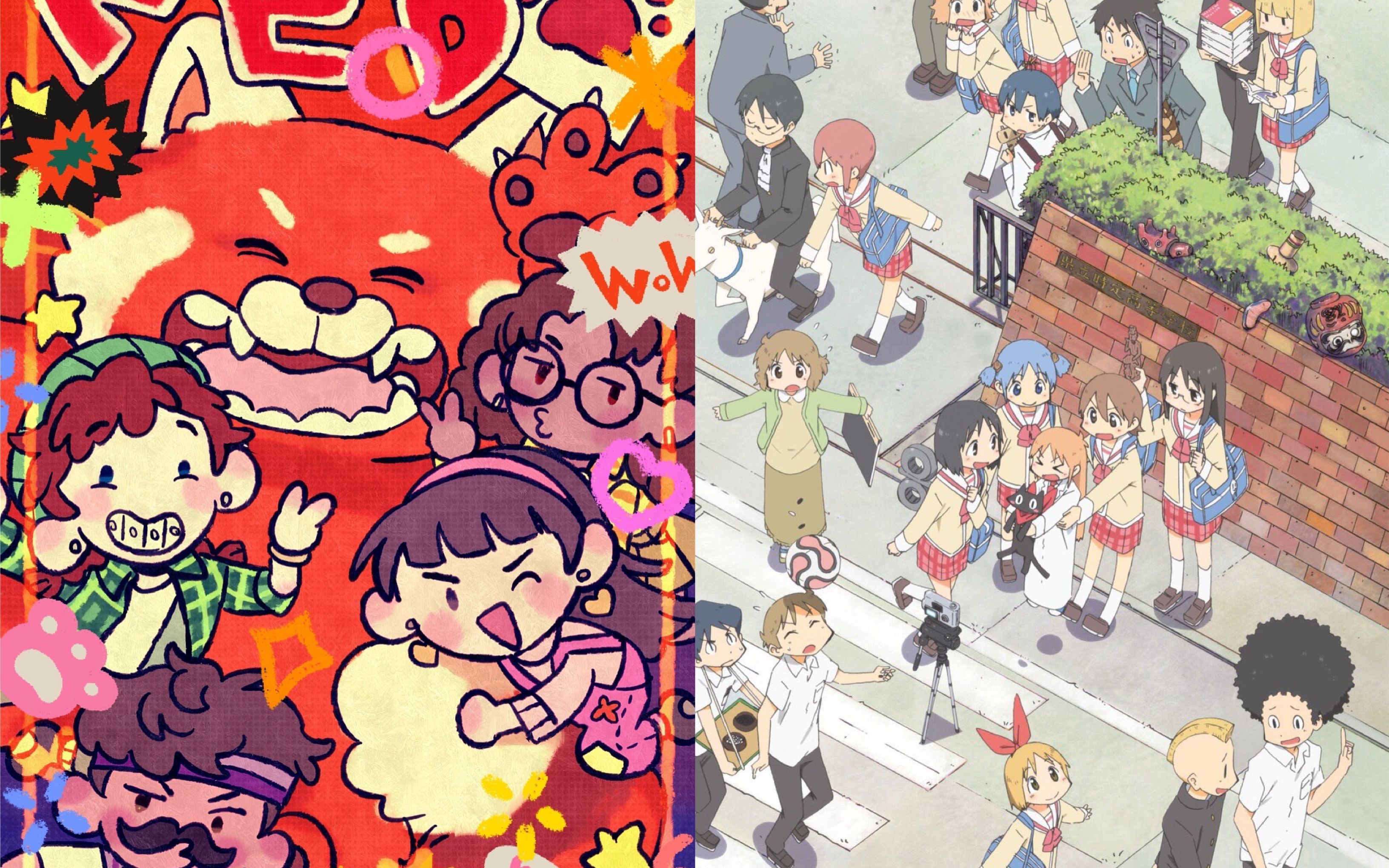 用《日常nichijou》的bgm打开《青春变形记》turning red