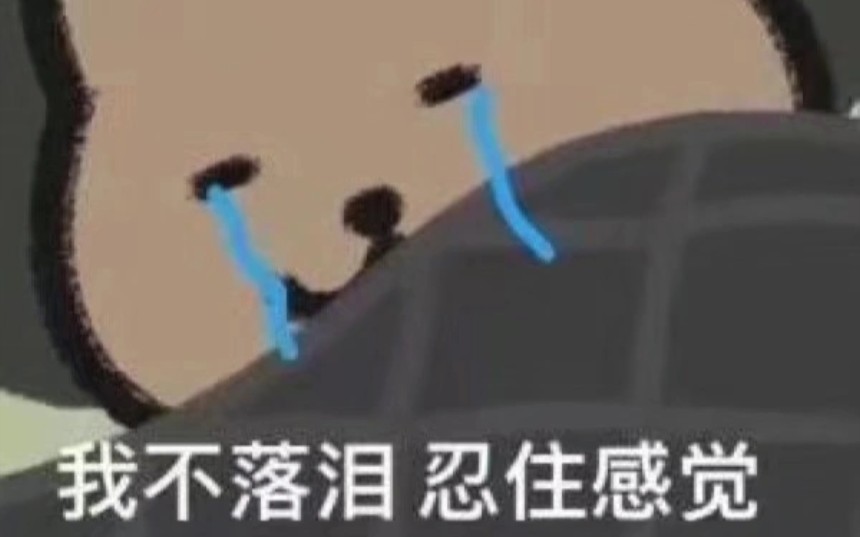 我不落泪,忍住感觉