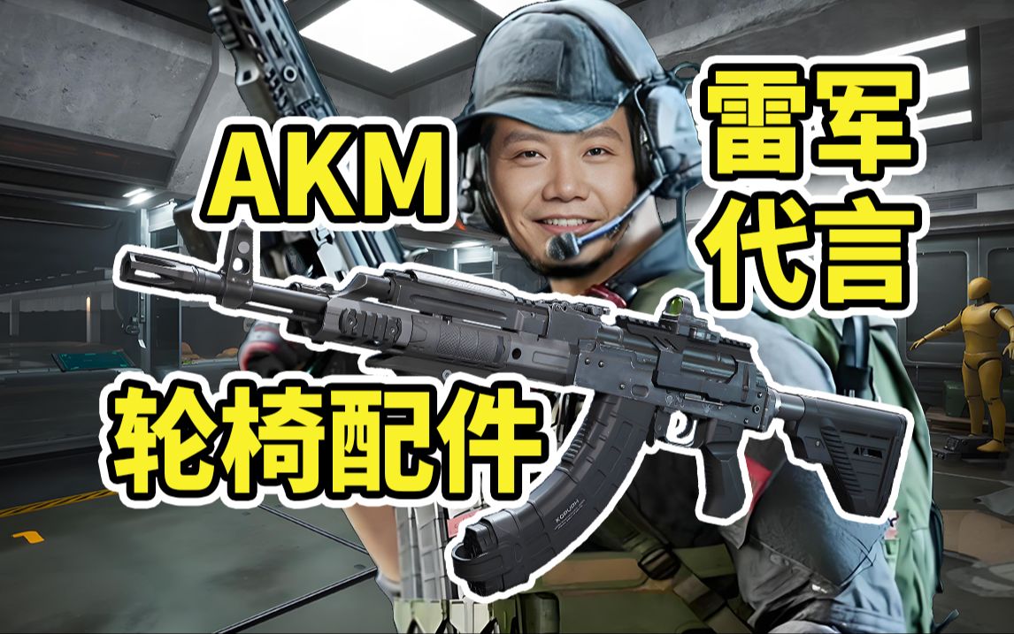 AKM轮椅配件分享!统帅局照样乱杀!【三角洲行动】