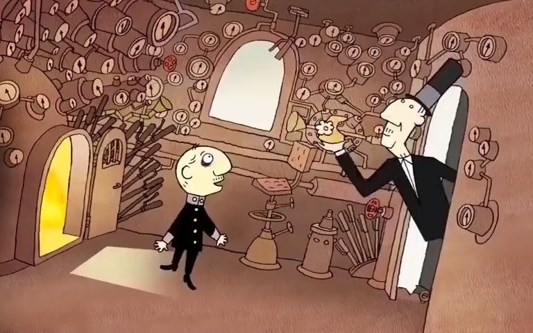 动画短片讽刺社会的动画短片在现实列车上你会在几等车厢