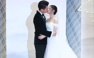 Download Video: 【陈晓陈妍希】婚礼童话般的影像，经典头纱吻