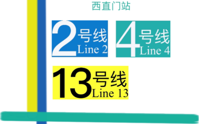 北京地铁换乘过程:西直门站13号线2号线哔哩哔哩bilibili