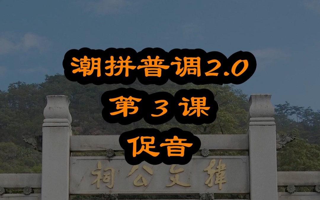 潮汕话促音3种2音 会说普通话轻声就会了一个 潮拼普调=潮汕话的拼音+普通话的声调哔哩哔哩bilibili