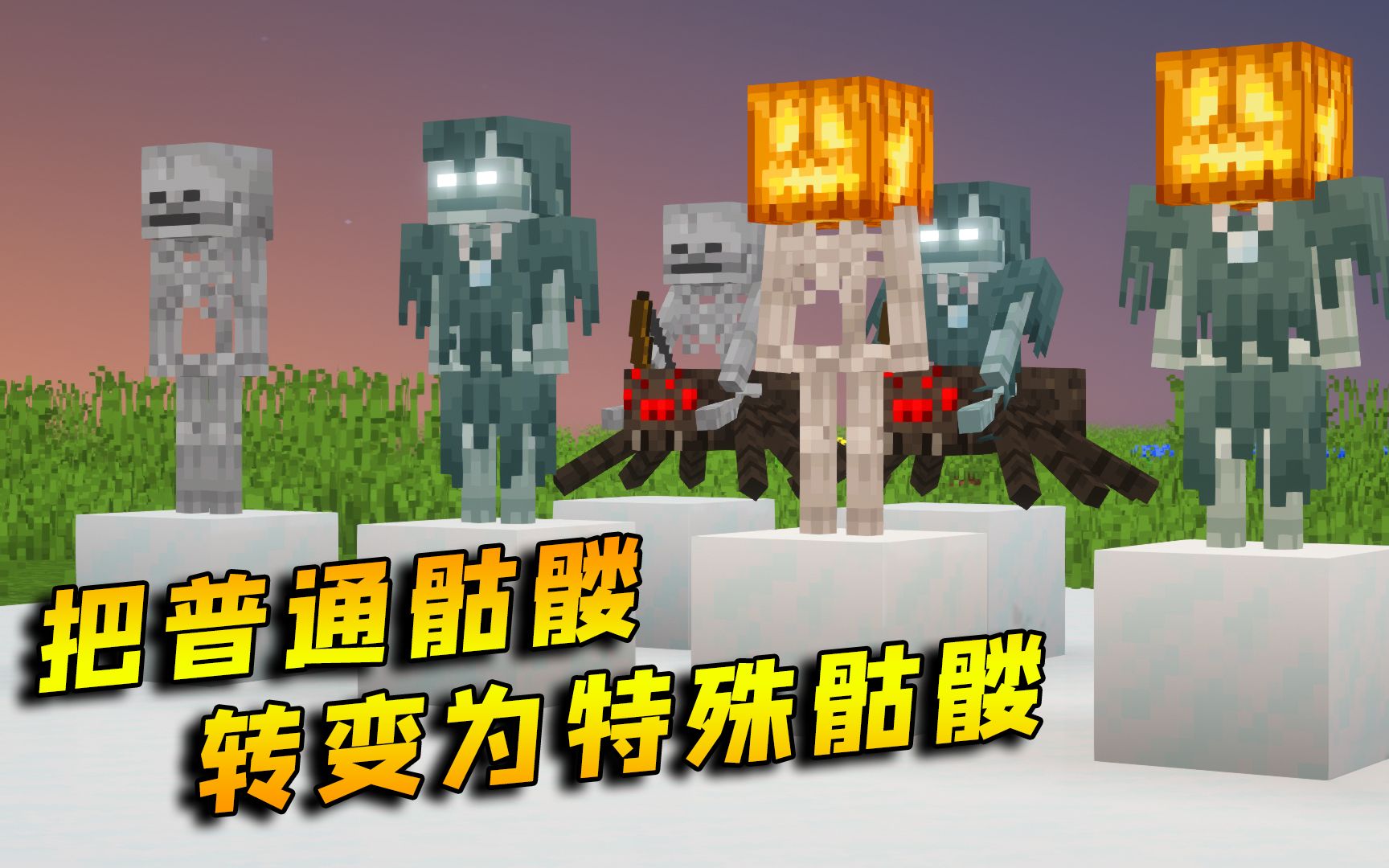 我的世界:骷髅也能直接变成流浪者,你们知道吗?